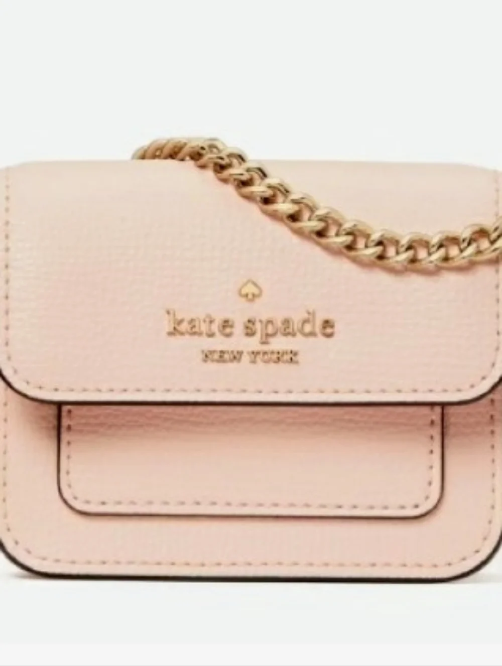 Kate Spade New York ♠️ blush Pink Mini crossbody key fob Cardholder coin purse